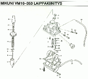 VM16-353 Kaasutin laippakiin.