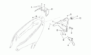 Rear body - Plate holder