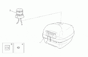 Rear headlight - Top box