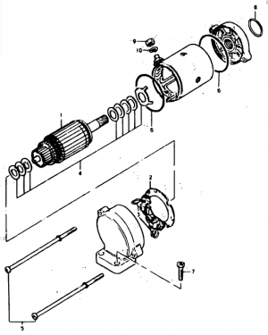 21-Starttimoottorin osat