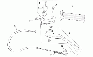 Rear brake lever