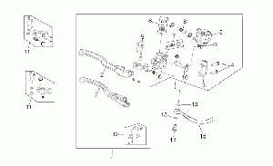 Front brake master cyl. II