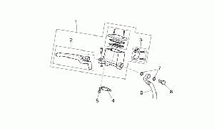 Front brake master cyl. I