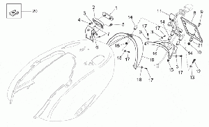 Rear body - Plate holder