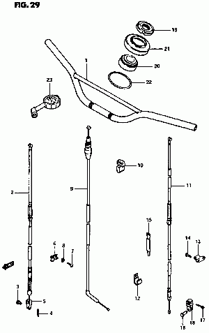 29-Ohjaustanko, vaijerit