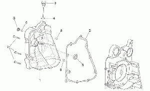 Flywheel side cover