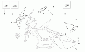 Takaosa, satulan kiinnitys