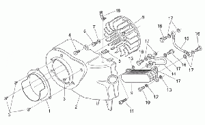 Cooling unit carter - Oil cooler