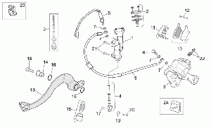 Rear brake system