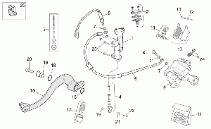 Rear brake system