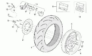 Takapyörä - Rear caliper