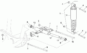 R.shock absorber-connect. Rod