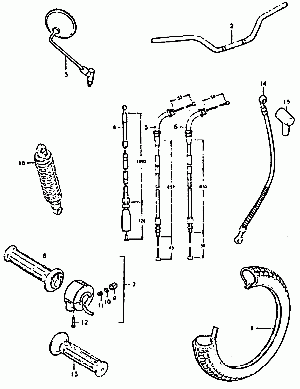 44-Ohj.tanko, vaijerit, takaisk., for special market