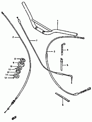 30-Ohjaustanko, vaijerit