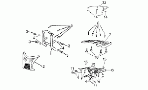 Fr/rear parcel rack-Fr/prot.HP