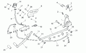 Rear brake system