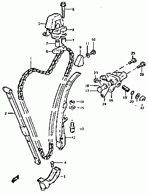 11-Nokkaketju, -laahaimet, -kiristin