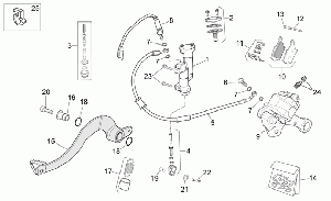 Rear brake system