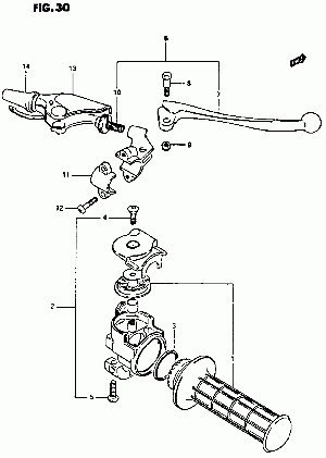 30-Kaasukahva, kahvarunko, jarruvipu