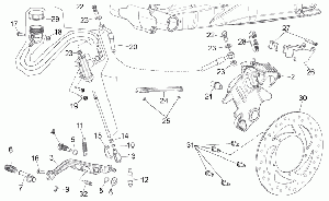 Rear brake system