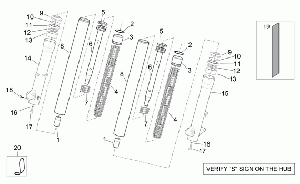 Showa front fork - Hubs, sleeves