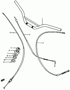 25-Ohjaustanko, vaijerit, ohjauslaakeri