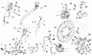 Rear brake system