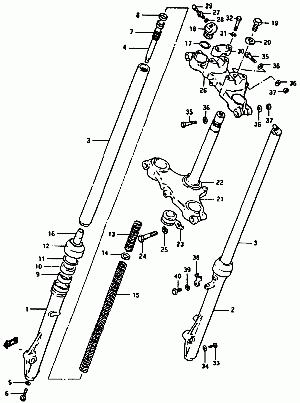 26-Etujousitus, ohjauspylväs, ohjauslaakerikooli