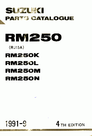 RM-250 K,L,M,N 1989-1992