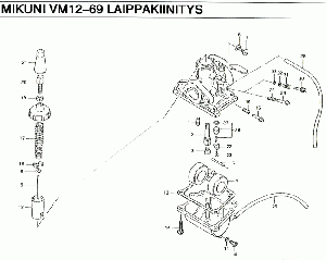 VM12-69 Kaasutin laippakiin. (PV50)