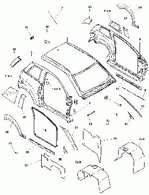 84-Katto, kylkipaneelit