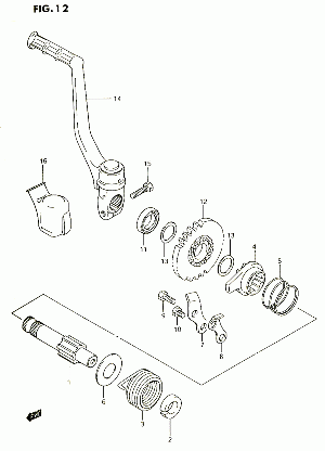 12-Käynnistin poljin