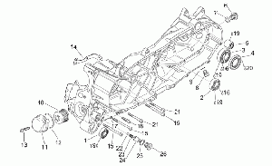 Central semi-crankcase