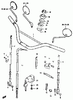 37-Ohjain, vaijerit