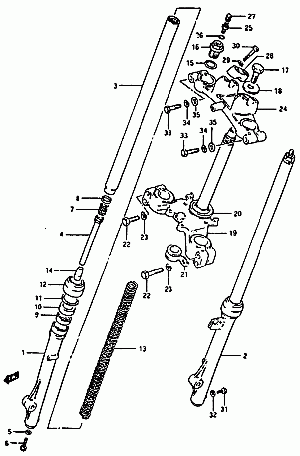 26-Etujousitus, ohjauspylväs, -laakerit