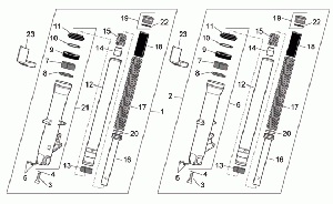 Etuhaarukka - STANDARD