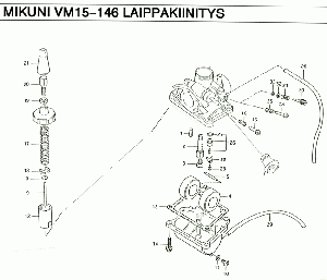 VM15-146 Kaasutin laippakiin.