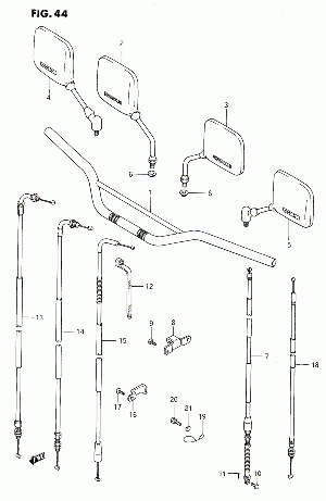 44-Ohjaintanko, vaijerit