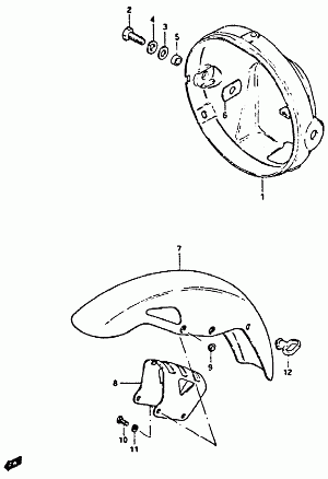 39-Etulokasuoja, etulyhdyn koppa