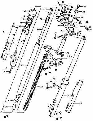 27-Etujousitus, ohjauspylväs, ohjauslaakerikooli