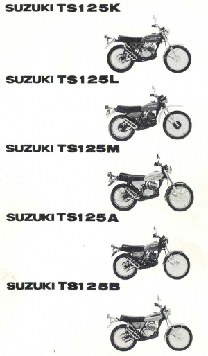 TS 125 K/L/M/A/B 1973-1977