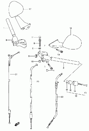 70-Ohjaintanko, vaijerit