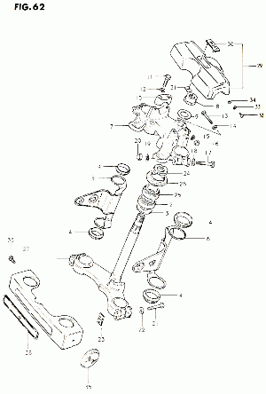 62-Ohjauspylväs, ohjauslaakerit