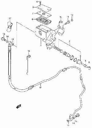 100-Kytkinsylinteri, letku