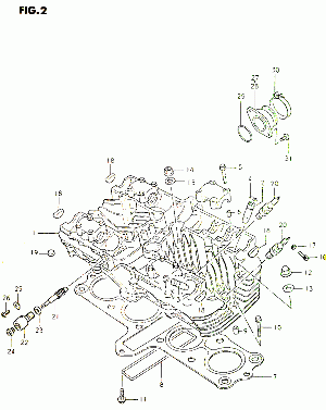 02-Sylinterikansi, -tiiviste, imukurkku