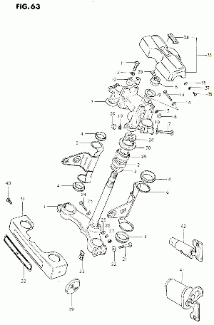 63-Ohjauspylväs, ohjauslaakerit