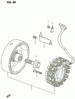 20-Vauhtipyörä, alakäämi