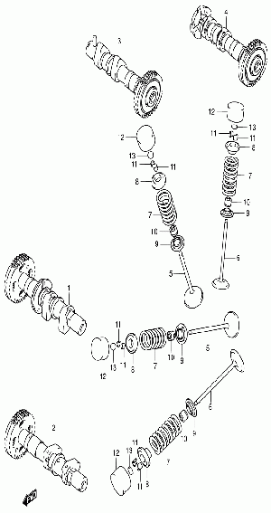 04-Nokka-akseli, venttiilit