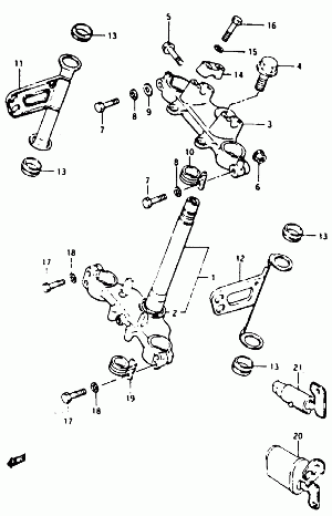 36-Ohjauspylväs -laakerit, -lukko