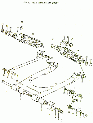 40-Takahaarukka, takaiskunvaimentajat